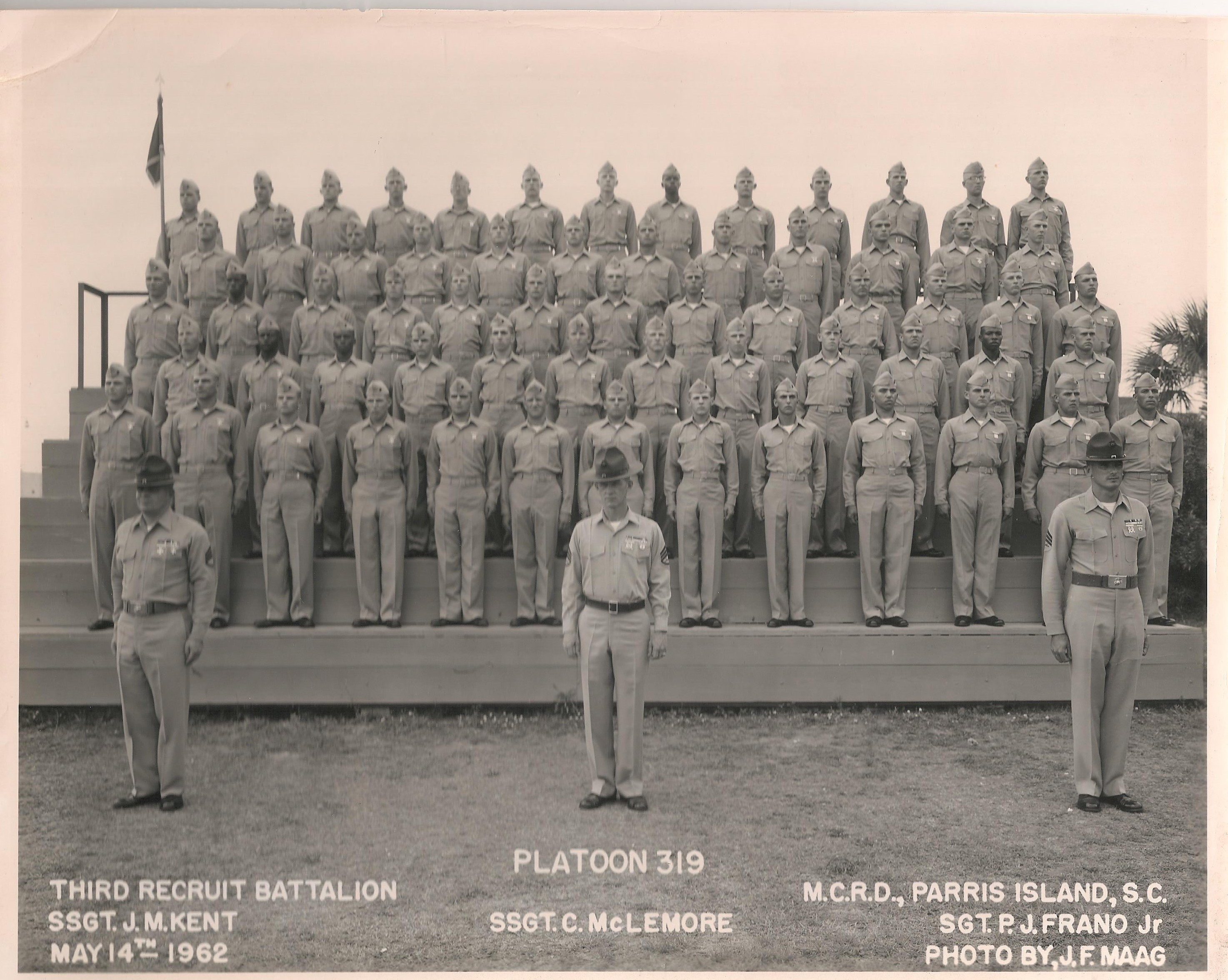 Parris Island 1962 Platoon Platoon 319